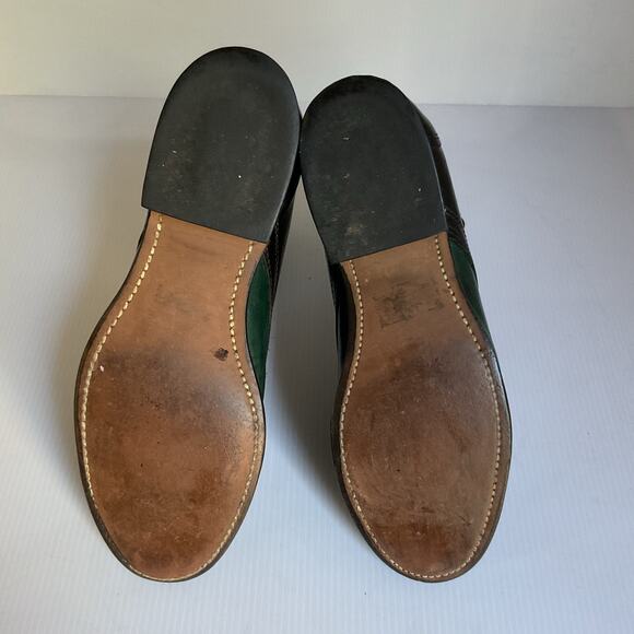 Vintage Laredo Leather Roper Boots • Black & Green • Lace-Up • Women’s 6.5M - Picture 8 of 10